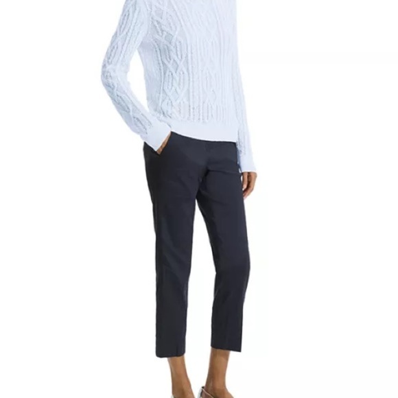 Theory Linen Blend Cable Knit Sweater - Picture 5 of 6